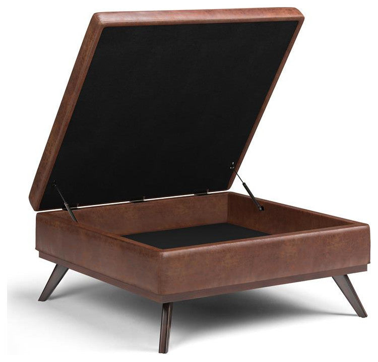 Owen XL Square Coffee Table Storage Ottoman