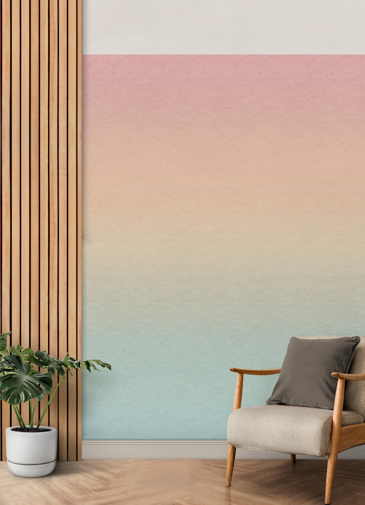 Rainbow Aura Ombre Peel & Stick Wallpaper Mural