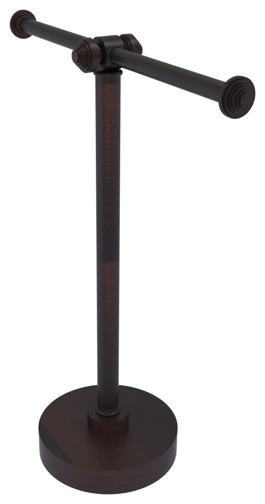 Southbeach Vanity Top 2 Arm Guest Towel Holder, Venetian Bronze