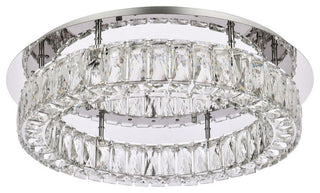 Modern Chrome 1-Light Flush Mount