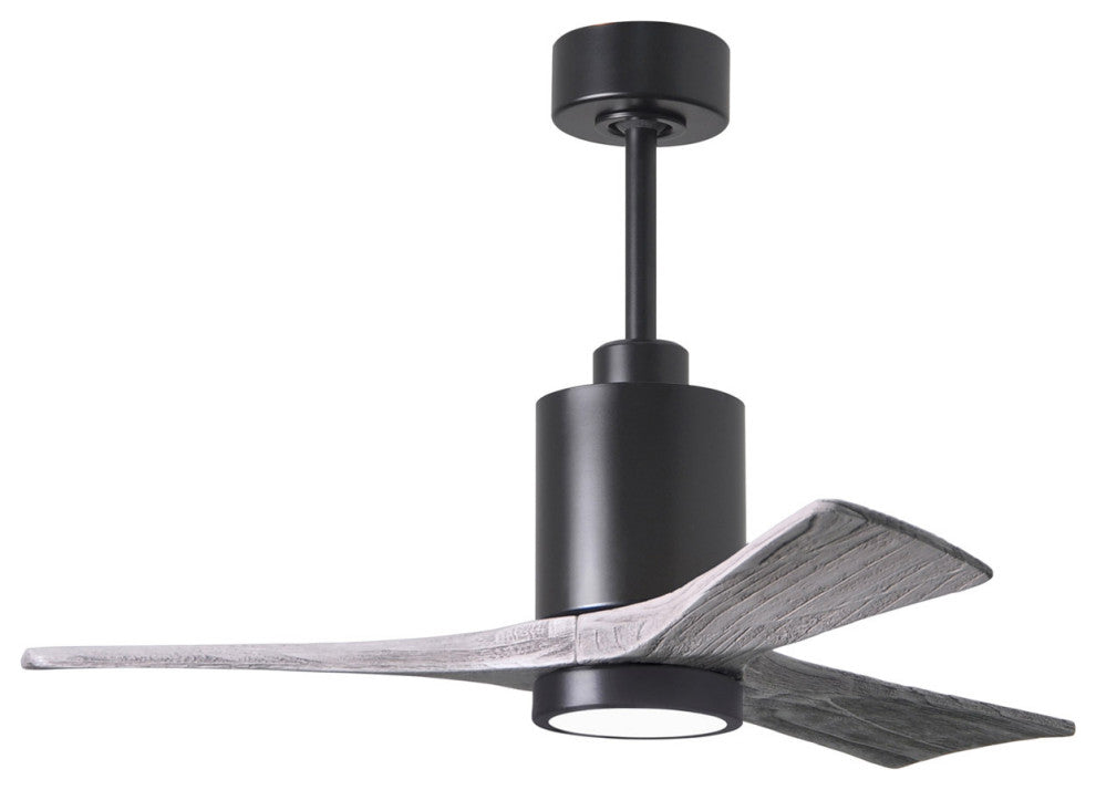 Matthews Fan, Patricia-3 Ceiling Fan, Matte Black, 42-Inches, Barn Wood