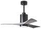 Matthews Fan, Patricia-3 Ceiling Fan, Matte Black, 42-Inches, Barn Wood