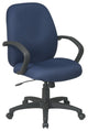 Executive Mid Back Managers Chair With Fabric Back