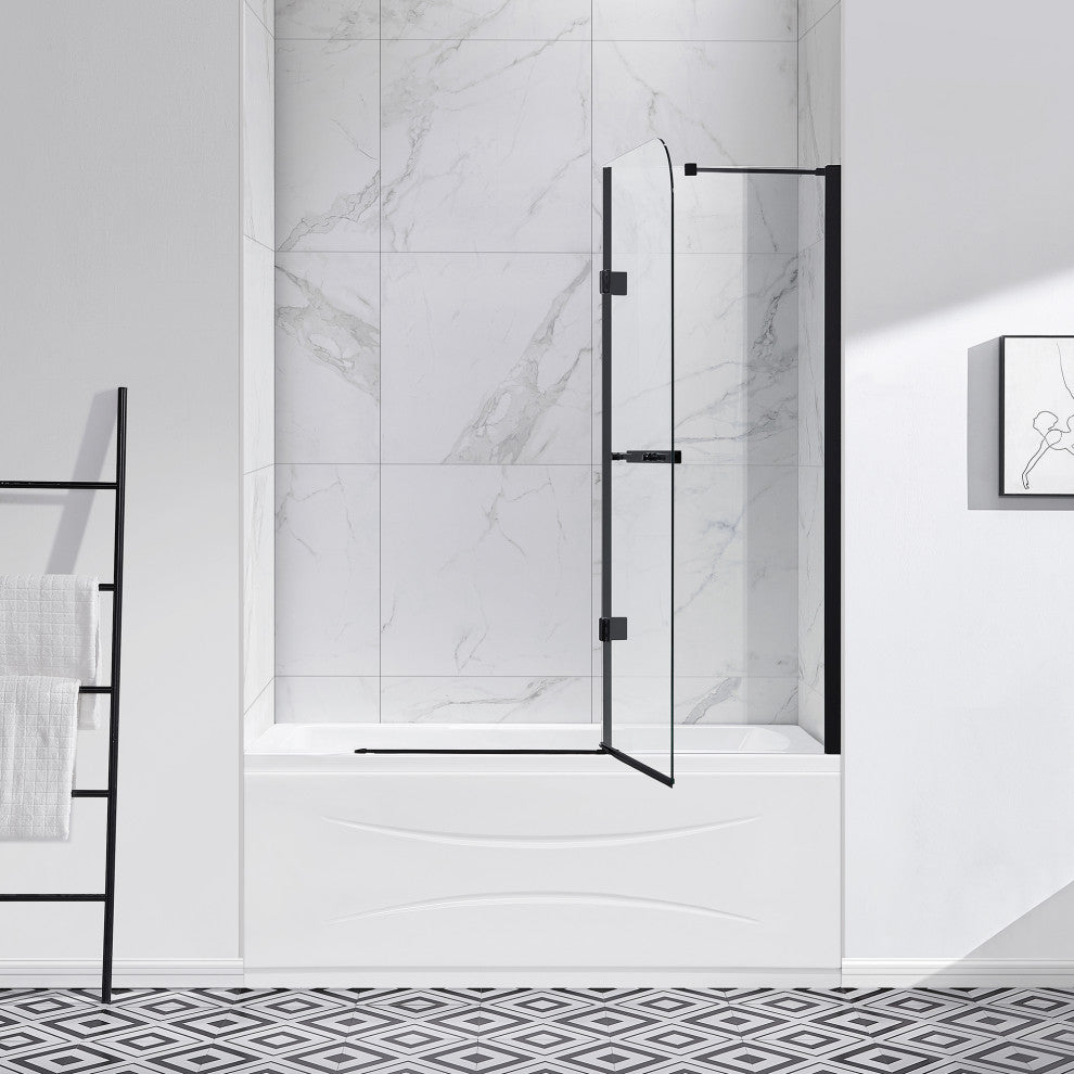 Ove Decors Annie 48" Tempered Shower Panels, Satin Nickel
