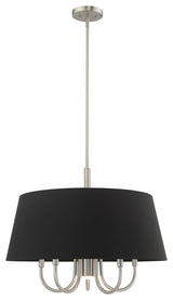 Livex Lighting Brushed Nickel 5 + 1 * Light Pendant Chandelier