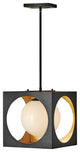 Fredrick Ramond Vega 1-Light Anvil Black Pendant