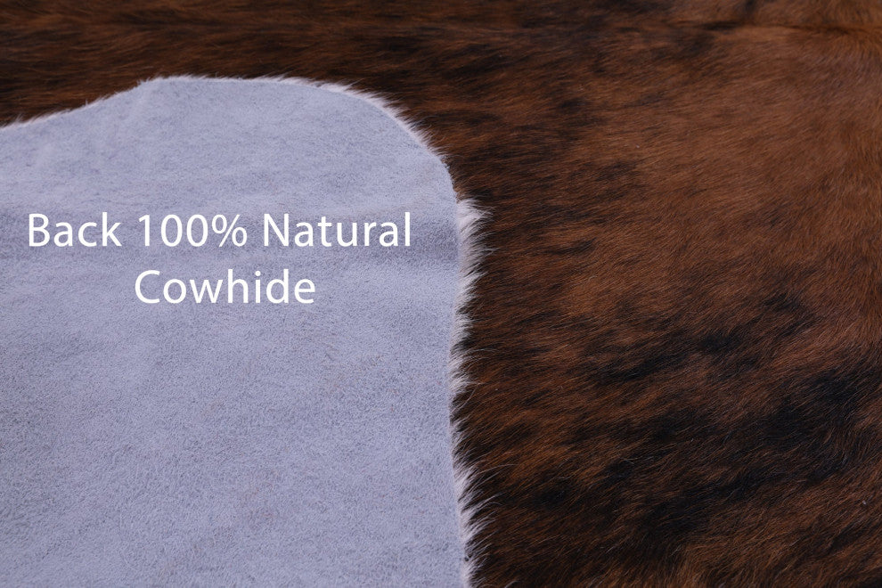 Organic Natural Hair-On Cowhide Area Rug 7' 3" X 6' 2" C1445
