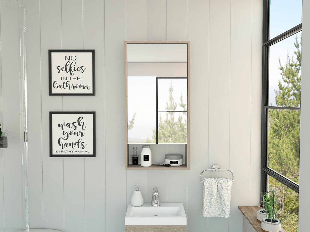 Modesto Medicine Cabinet, Light Gray