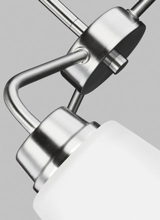 Generation Lighting Lighting 3-Light Chandelier, Brushed Nickel