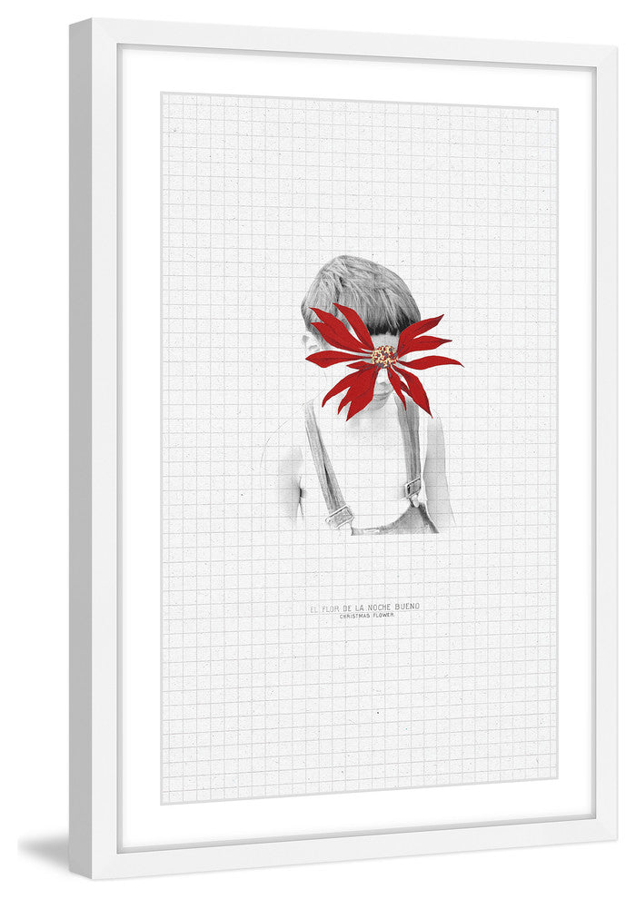 Marmont Hill, "Flor De La Noche Bueno II" by Bengoa Vazquez Framed Print, 24x36