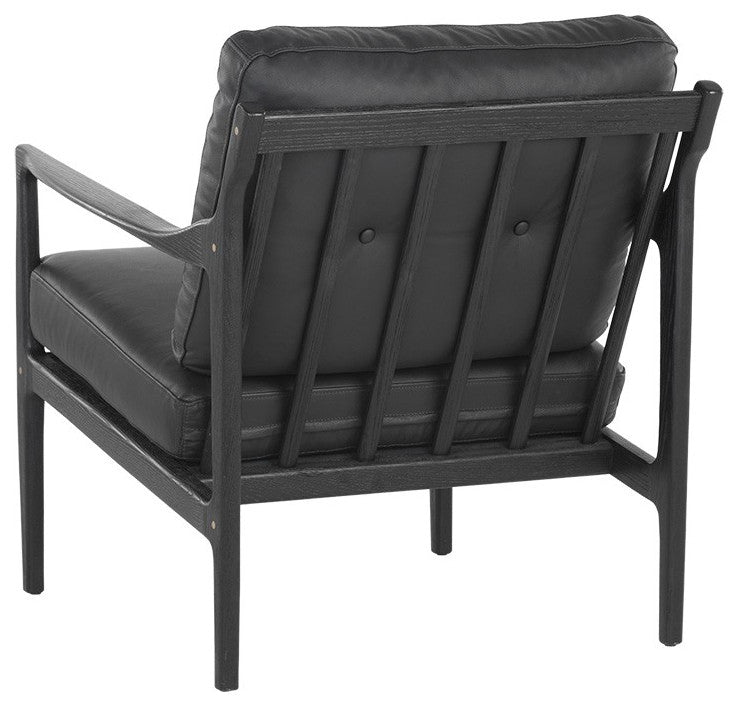 Gilmore Lounge Chair, Black Leather