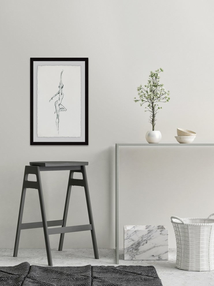 "Free Style II" Framed Painting Print, 16"x24"