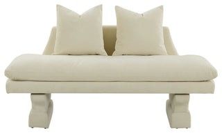 TOV Furniture Hyde Champagne Velvet Pedestal Sofa