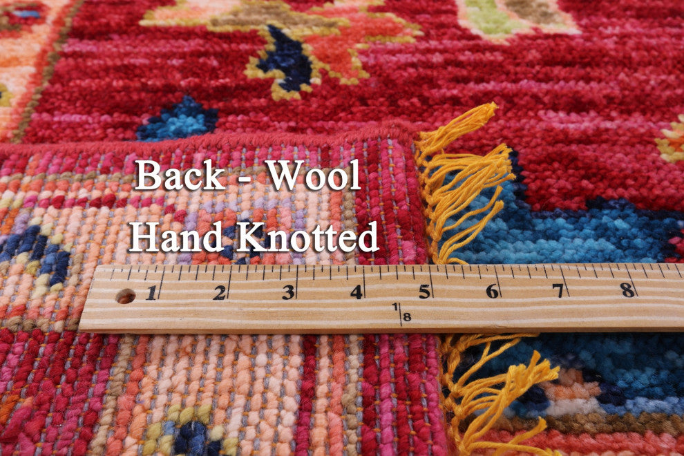 8' 2" X 9' 11" Handmade Turkish Oushak Wool Rug - Q13543