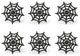 DII Black Spider Web Napkin Ring, Set of 6