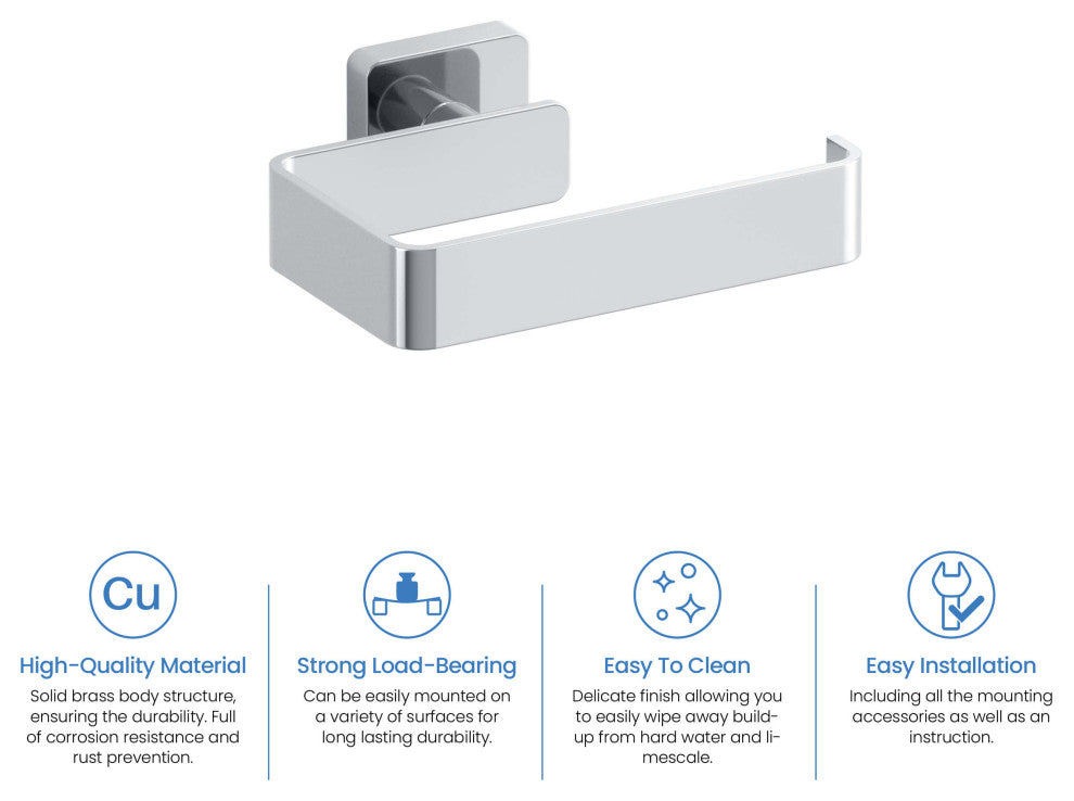 Blaze Bathroom Toilet Paper Holder, Chrome