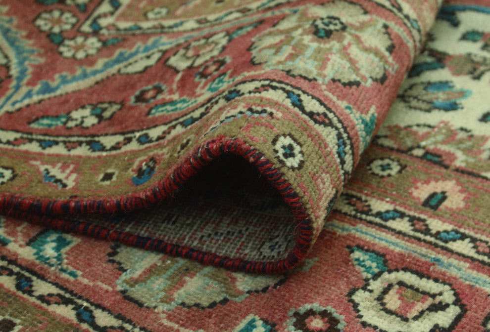 Fine Vintage Distressed Luciano Rose Rug