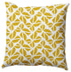Kaleidoscope Graffiti Accent Pillow, Mustard, 26"x26"
