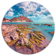 Morning On The Giallonardo Beach, Seashore Art Round Wall Art, 11"