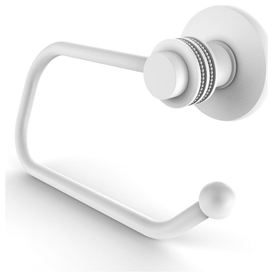 Mercury Euro Dotted Accent Toilet Tissue Holder, Matte White