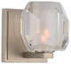 Regent 5x5" 1-Light Transitional Wall-Light by Kalco, Satin Nickel