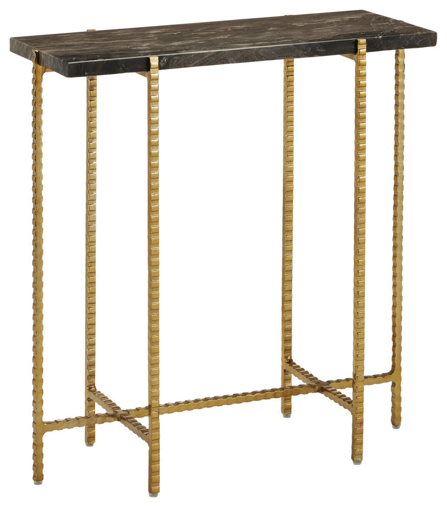 Flying Marble Gold Side Table