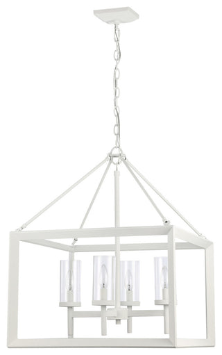 Golden Lighting 2073-4 Smyth 4 Light 21"W Taper Candle Style - Natural White