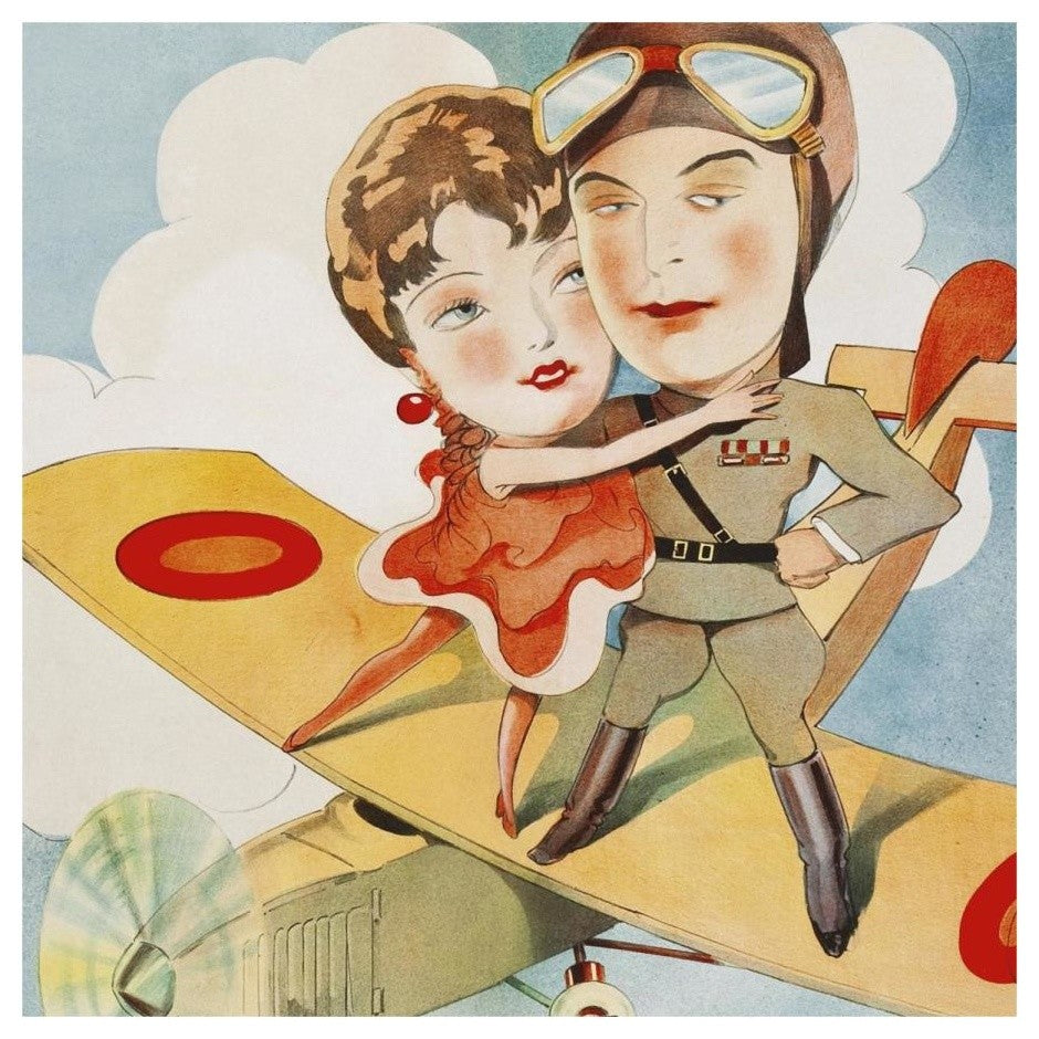 "Vintage Film Posters: Cock of the Air - Detail" Paper Art, 20"x20"