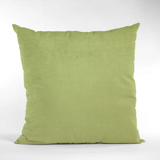 Lime Solid Shiny Velvet Luxury Throw Pillow, Double sided 20"x26" Standard