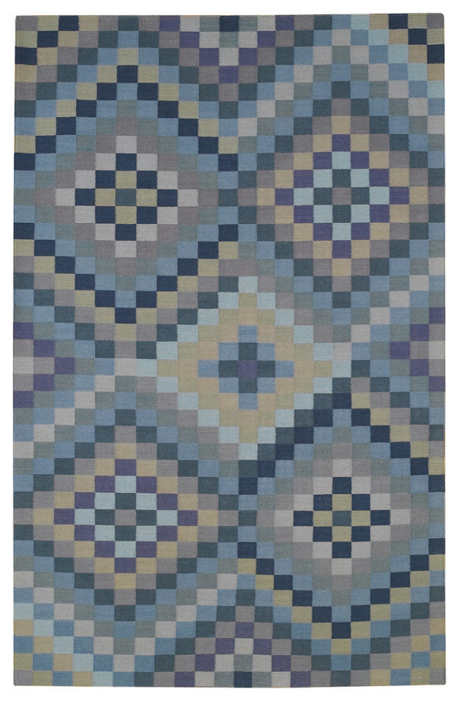 Capel Williamsburg Sunshine & Shadow Slates 3619_400 Flat Woven Rugs - 5' X 8' 6