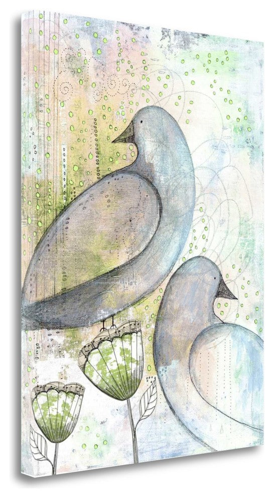 "Two Birds" By Sarah Ogren, Giclee Print on Gallery Wrap Canvas, Ready to Hang