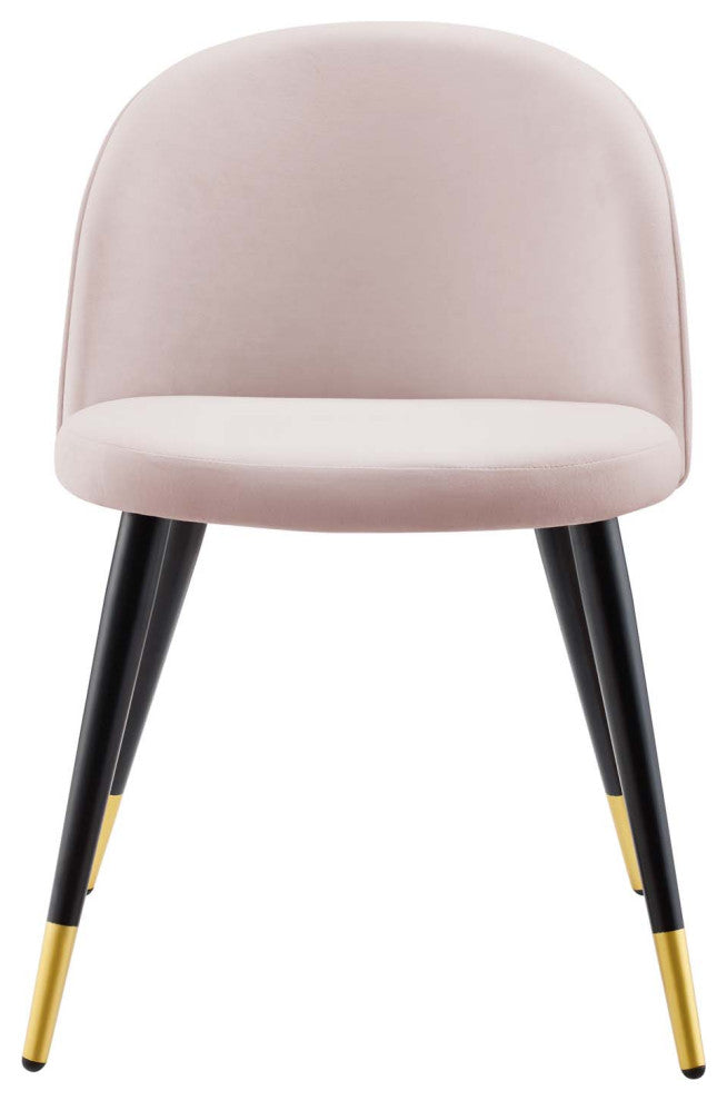 Modway Cordial Performance Velvet dining chairs Set of 2