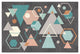 "Abstract Geo I Black" Digital Paper Print by Veronique Charron, 62"x42"