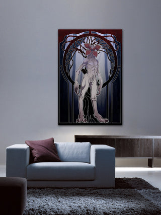 "Stranger Things Monster" Painting Print on Wrapped Canvas, 40"x60"