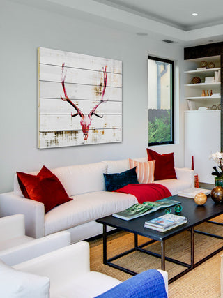 "Hot Temper" Wall Art on Wood, 32"x32"