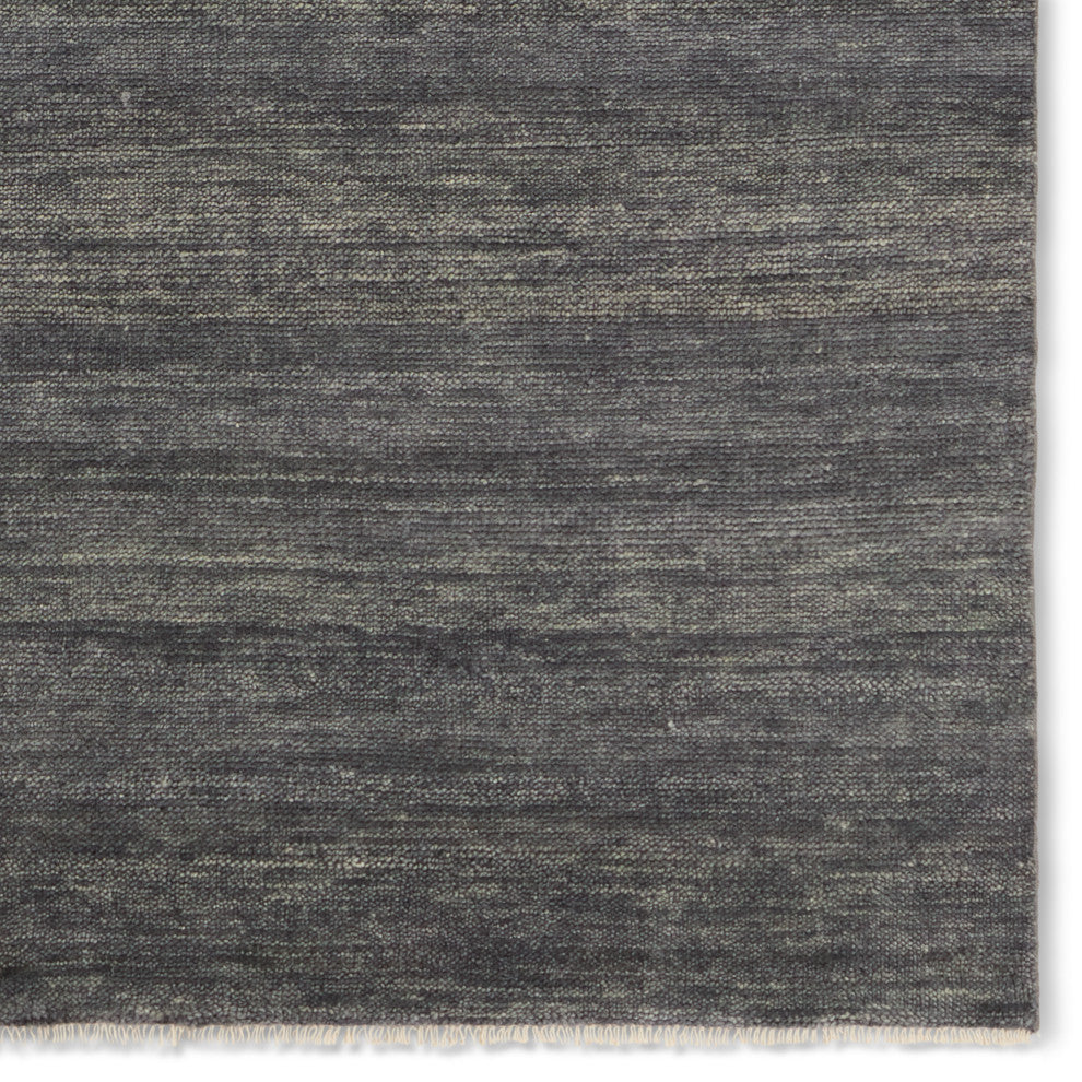 Jaipur Living Origin Knotted Solid Area Rug, Dark Gray, 10'x14'