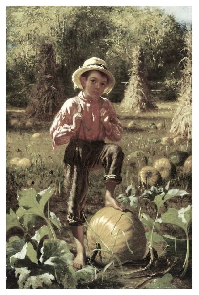 "That's Me Pumpkin" Digital Paper Print by John George Brown, 16"x24"