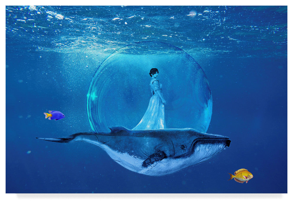 "Ocean World 3" by Ata Alishahi, Canvas Art, 22"x32"