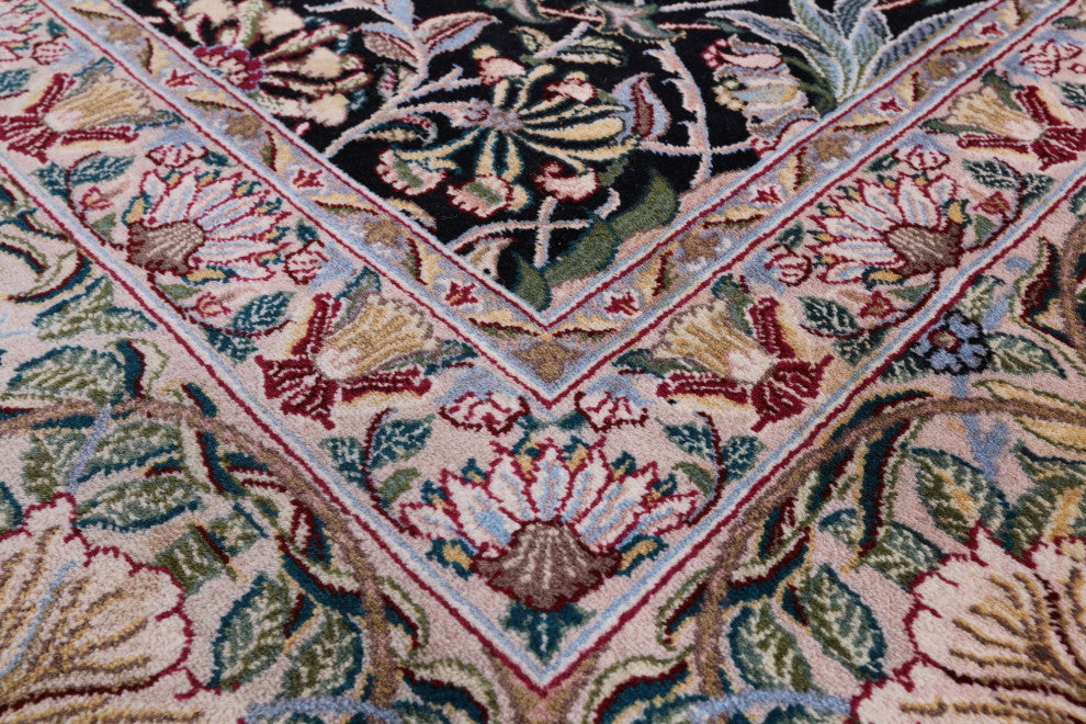 Handmade William Morris Wool Rug 9' 0" X 12' 0" Q11351