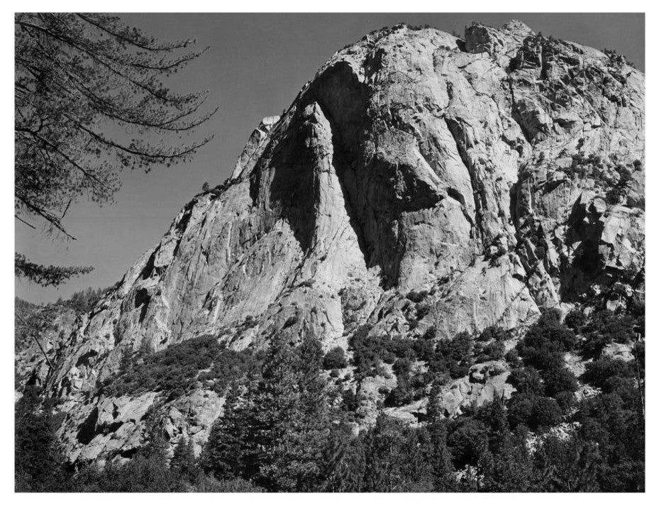 "North Dome, Kings River Canyon, 1936" Paper Art, 18"x14"