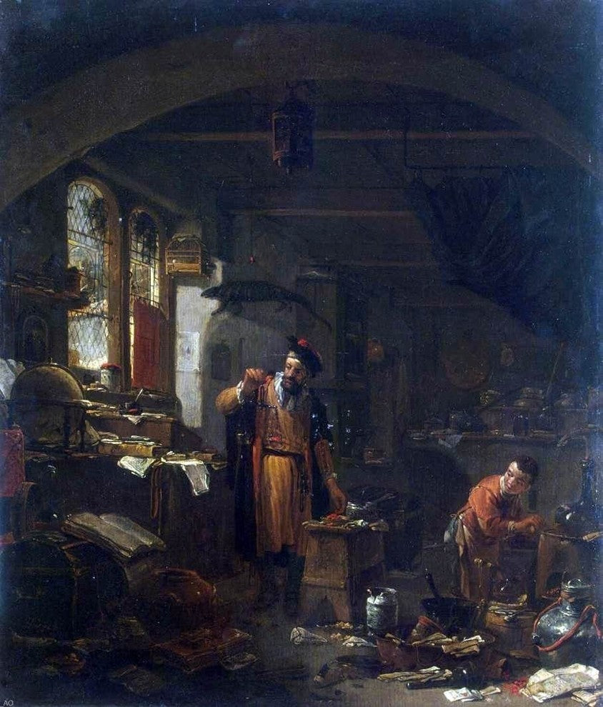 Thomas Wijck An Alchemist, 20"x25" Gallery Wrapped Canvas Print