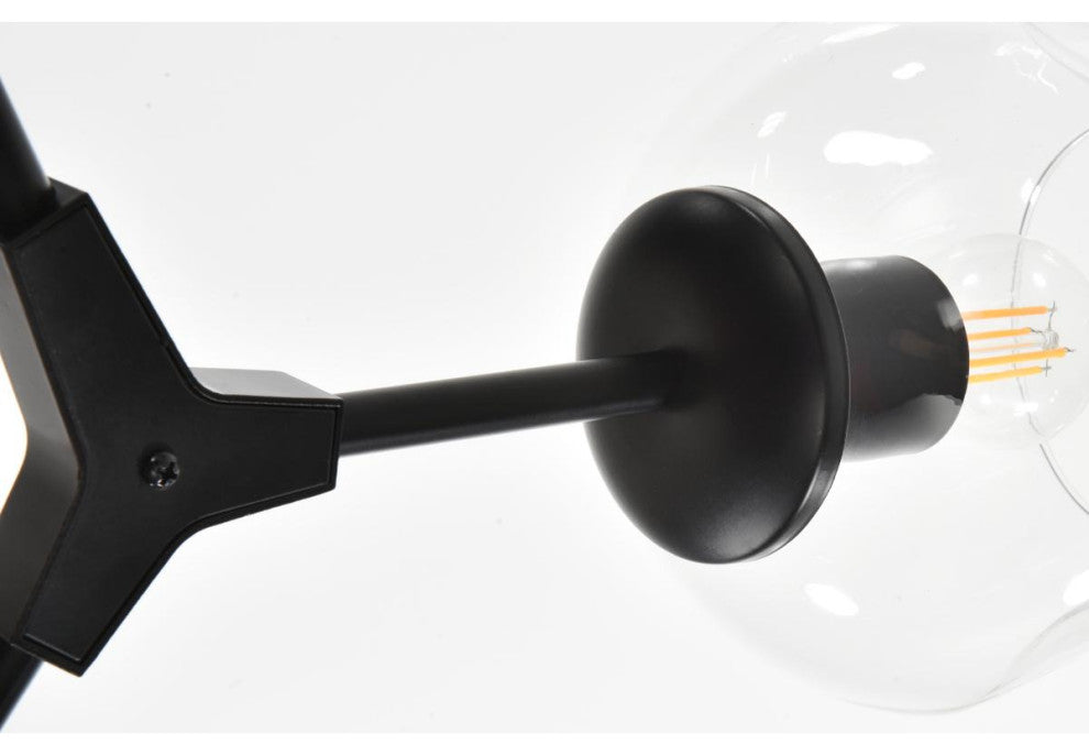 Cavoli 8 Light Chandelier, Black