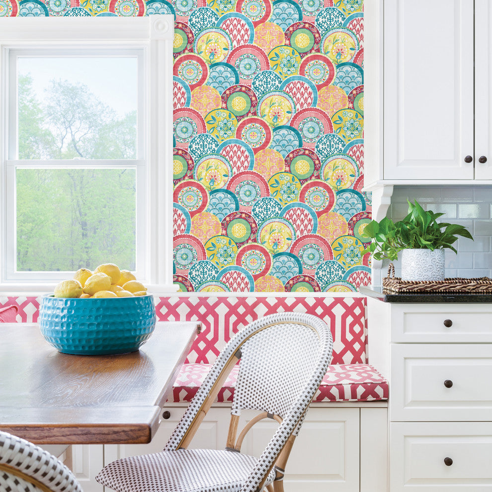 Laguna Coral Plate Wallpaper Bolt