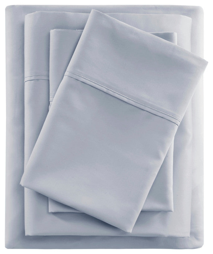 Beautyrest 600 Thread Count Cooling 4-Piece Sheet Set, Blue, Full