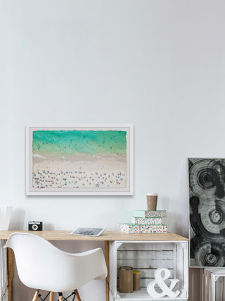 "Beach Destination" Framed Painting Print, 30x20