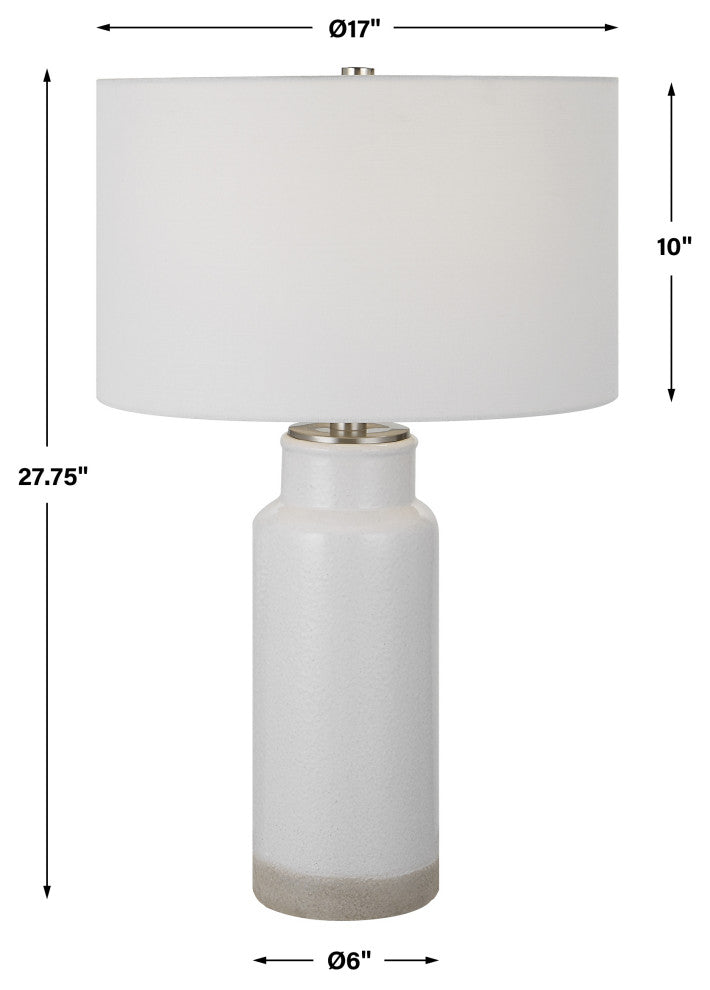 Uttermost Albany White Farmhouse Table Lamp