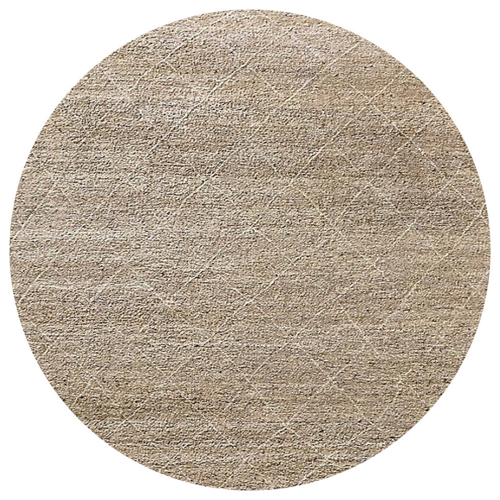 Ahgly Company Indoor Round Mid-Century Modern Area Rugs, 7' Round