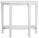 33" White End Table With Shelf