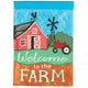 Flag Welcome To The Farm Polyester 13x18