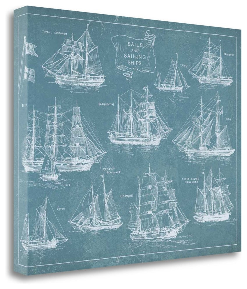 "Sailing Ships" By Wild Apple Portfolio, Giclee Print on Gallery Wrap Canvas
